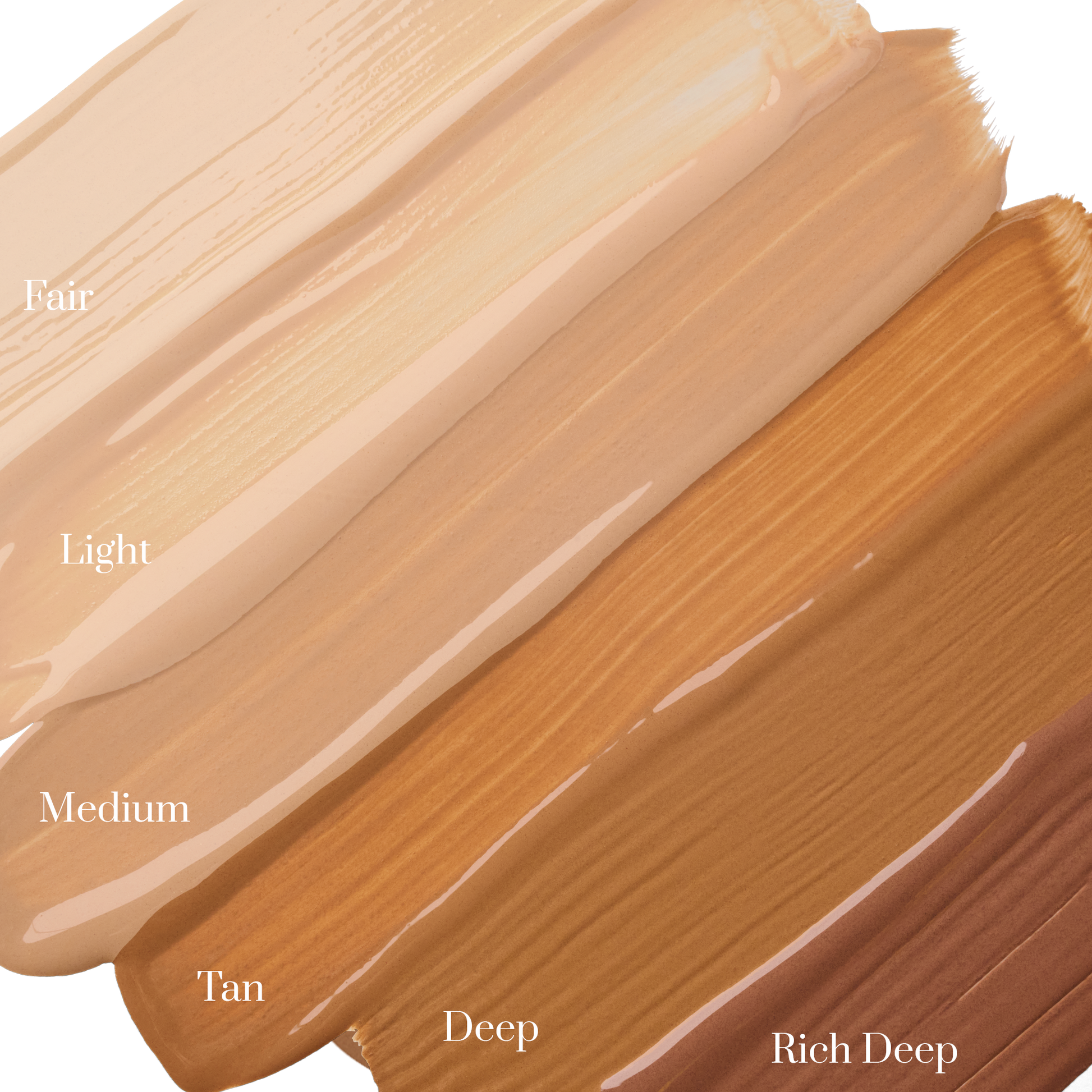 Face Shield Flex shade swatch chart including Deep