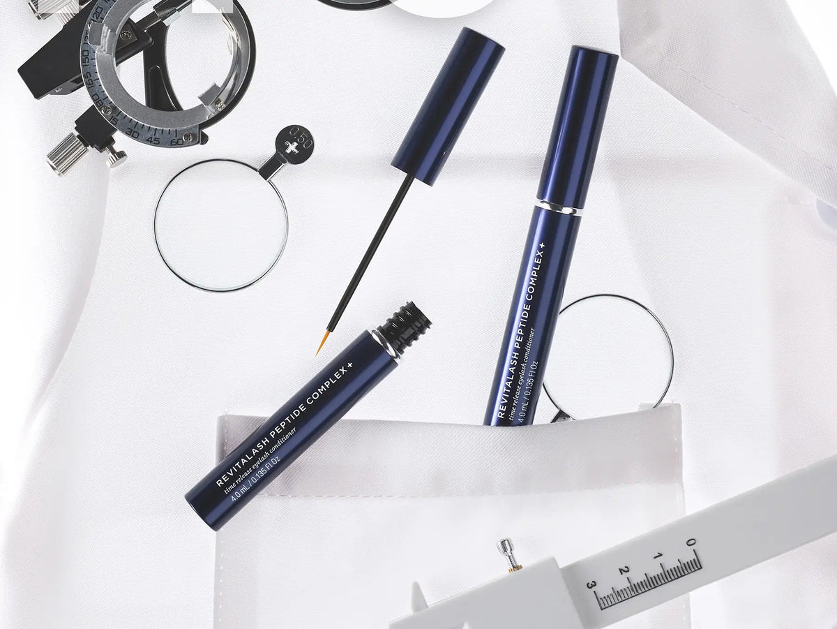 Two RevitaLash Peptide Complex+ tubes with applicator wand
